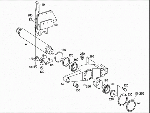 Mercedes trailing axel 1843 #3