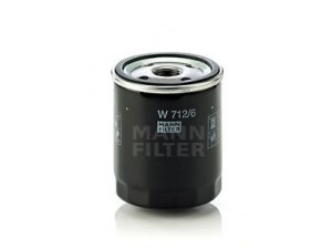 MANN-FILTER W 712/6 alyvos filtras 
 Techninės priežiūros dalys -> Techninės priežiūros intervalai
11 42 1 250 534, 11 42 1 258 038