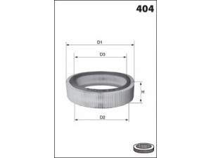 MECAFILTER EL3414 oro filtras 
 Techninės priežiūros dalys -> Techninės priežiūros intervalai
7701034872, 7701035974