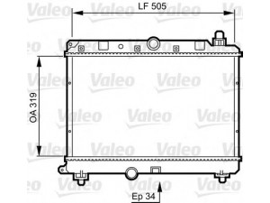 VALEO 731820 radiatorius, variklio aušinimas 
 Aušinimo sistema -> Radiatorius/alyvos aušintuvas -> Radiatorius/dalys
GRD932