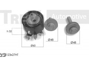 TREVI AUTOMOTIVE KD1243 paskirstymo diržo komplektas 
 Techninės priežiūros dalys -> Papildomas remontas
1680600QAX, 1680600QBB, 7701473120