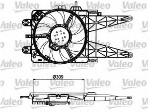 VALEO 698484 elektrovariklis, raditoriaus ventiliatorius 
 Aušinimo sistema -> Radiatoriaus ventiliatorius
46785741, 51742164