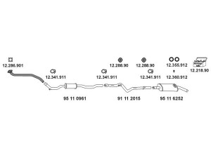 EBERSPÄCHER 12_882 išmetimo sistema 
 Išmetimo sistema -> Išmetimo sistema, visa