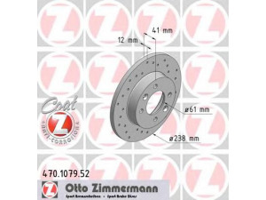 ZIMMERMANN 470.1079.52 stabdžių diskas 
 Dviratė transporto priemonės -> Stabdžių sistema -> Stabdžių diskai / priedai
6001 547 684, 6001 549 211, 7700 704 705