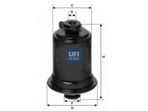 UFI 31.775.00 kuro filtras 
 Techninės priežiūros dalys -> Papildomas remontas
23300-16320, 23300-19535