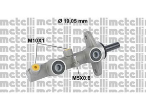 METELLI 05-0813 pagrindinis cilindras, stabdžiai 
 Stabdžių sistema -> Pagrindinis stabdžių cilindras
46100-SNA-A01