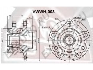 ASVA VWWH-003 rato stebulė 
 Ašies montavimas/vairavimo mechanizmas/ratai -> Rato stebulė/montavimas -> Rato stebulė
1K0 498 621, 1K0 498 621, 1K0 498 621
