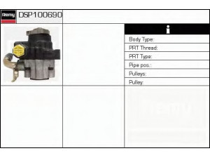 DELCO REMY DSP100690 hidraulinis siurblys, vairo sistema