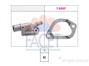 FACET 7.8154 termostatas, aušinimo skystis 
 Aušinimo sistema -> Termostatas/tarpiklis -> Thermostat
7725918