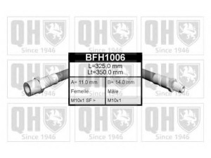 QUINTON HAZELL BFH1006 stabdžių žarnelė 
 Stabdžių sistema -> Stabdžių žarnelės
FBH 6032, 433 611 707, 443 411 707