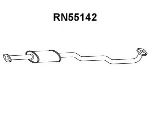 VENEPORTE RN55142 priekinis duslintuvas 
 Išmetimo sistema -> Duslintuvas
8200080430