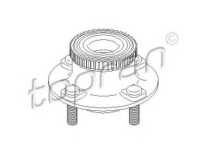 TOPRAN 300 280 rato stebulė 
 Ašies montavimas/vairavimo mechanizmas/ratai -> Rato stebulė/montavimas -> Rato stebulė
5 027 622, 93BX1A049BA, EUB341