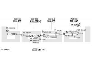 BOSAL 084.168.09 išmetimo sistema