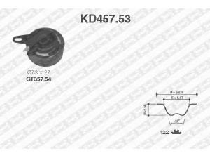 SNR KD457.53 paskirstymo diržo komplektas 
 Techninės priežiūros dalys -> Papildomas remontas
074109243C, 074198119C, 074198119K