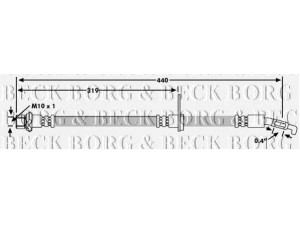 BORG & BECK BBH7230 stabdžių žarnelė 
 Stabdžių sistema -> Stabdžių žarnelės
9008094A69