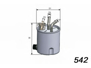 MISFAT M557 kuro filtras 
 Degalų tiekimo sistema -> Kuro filtras/korpusas
16400EC00A
