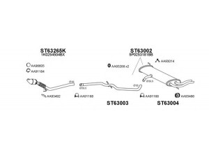 VENEPORTE 630261 išmetimo sistema 
 Išmetimo sistema -> Išmetimo sistema, visa