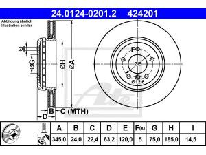 ATE 24.0124-0201.2 stabdžių diskas 
 Dviratė transporto priemonės -> Stabdžių sistema -> Stabdžių diskai / priedai
34 21 6 763 827