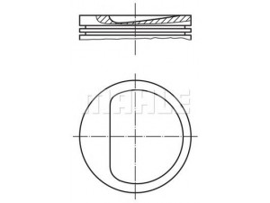 PERFECT CIRCLE 56 03038 0 stūmoklis 
 Variklis -> Cilindrai/stūmokliai
0111P7, 0114P7