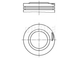 MAHLE ORIGINAL 002 25 02 stūmoklis 
 Variklis -> Cilindrai/stūmokliai
102 030 34 38, 102 030 38 38, 102 030 63 38