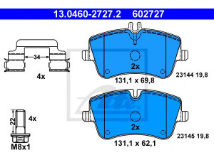 ATE 13.0460-2727.2 stabdžių trinkelių rinkinys, diskinis stabdys 
 Techninės priežiūros dalys -> Papildomas remontas
003 420 26 20, 003 420 60 20