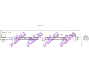 Brovex-Nelson H5631Q stabdžių žarnelė 
 Stabdžių sistema -> Stabdžių žarnelės
51759919, 24436541, 5562203, 24436541