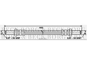 BORG & BECK BBH6561 stabdžių žarnelė 
 Stabdžių sistema -> Stabdžių žarnelės
C30755, GHP81, JLM9702, 9168623