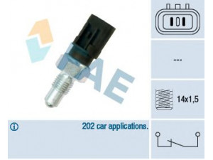 FAE 41240 jungiklis, atbulinės eigos žibintas 
 Elektros įranga -> Šviesų jungikliai/relės/valdymas -> Šviesų jungiklis/svirtis
MD-730979, 30874168, 93860-36100