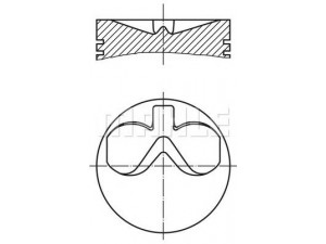 MAHLE ORIGINAL 101 73 01 stūmoklis 
 Variklis -> Cilindrai/stūmokliai
0414 0239, 04140229, 4140229