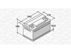 MAGNETI MARELLI 067106345010 starterio akumuliatorius
