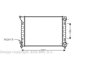 AVA QUALITY COOLING VW2071 radiatorius, variklio aušinimas 
 Aušinimo sistema -> Radiatorius/alyvos aušintuvas -> Radiatorius/dalys
353121253AB, 353121253AC