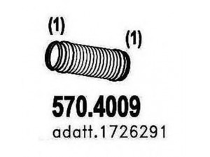ASSO 570.4009 lanksti žarna, išmetimo sistema 
 Išmetimo sistema -> Išmetimo vamzdžiai
1726291