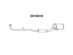 VENEPORTE DH18018 priekinis duslintuvas 
 Išmetimo sistema -> Duslintuvas
1741097210, 1741097210000