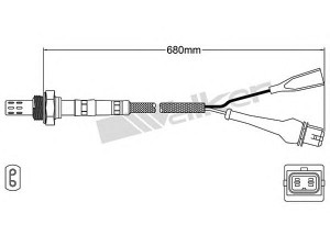 WALKER PRODUCTS 250-23124 lambda jutiklis 
 Variklis -> Variklio elektra
025 906 265 B