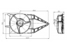 NRF 47020 ventiliatorius, radiatoriaus 
 Aušinimo sistema -> Oro aušinimas
1341244, 22061461, 90410053, 1341244