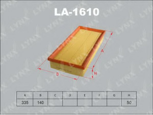 LYNXauto LA-1610 oro filtras 
 Techninės priežiūros dalys -> Techninės priežiūros intervalai
1120167, 1151558, 1216907, 1581167