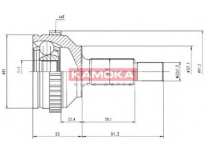 KAMOKA 6714 jungčių komplektas, kardaninis velenas 
 Ratų pavara -> Sujungimai/komplektas
1023250, 1079584, 7024787, 7024788