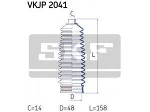 SKF VKJP 2041 gofruotoji membrana, vairavimas 
 Vairavimas -> Gofruotoji membrana/sandarinimai