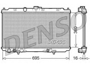 DENSO DRM46028 radiatorius, variklio aušinimas 
 Aušinimo sistema -> Radiatorius/alyvos aušintuvas -> Radiatorius/dalys
21460AV600