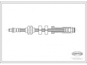 CORTECO 19018561 stabdžių žarnelė 
 Stabdžių sistema -> Stabdžių žarnelės
46423179, 7735011, 46423179