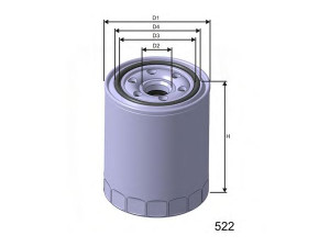MISFAT Z259 alyvos filtras 
 Techninės priežiūros dalys -> Techninės priežiūros intervalai
15208AA020, 15208AA021, 15208AA022