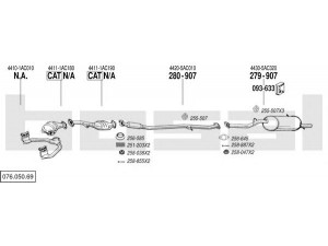 BOSAL 076.050.69 išmetimo sistema 
 Išmetimo sistema -> Išmetimo sistema, visa