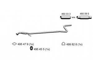 ERNST 310437 išleidimo kolektorius 
 Išmetimo sistema -> Išmetimo vamzdžiai
1 206 425, 1 207 509, 1 221 694