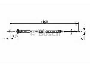 BOSCH 1 987 477 928 trosas, stovėjimo stabdys 
 Stabdžių sistema -> Valdymo svirtys/trosai
1401215380, 51731443, 51731443