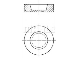 MAHLE ORIGINAL 029 99 01 stūmoklis 
 Variklis -> Cilindrai/stūmokliai