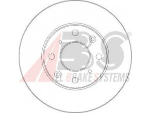 A.B.S. 15964 stabdžių diskas 
 Dviratė transporto priemonės -> Stabdžių sistema -> Stabdžių diskai / priedai
GBD90851, EJP 7368EVA, GBD 829