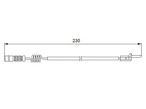 BREMSI WI0596 įspėjimo kontaktas, stabdžių trinkelių susidėvėjimas 
 Stabdžių sistema -> Susidėvėjimo indikatorius, stabdžių trinkelės
1635401417