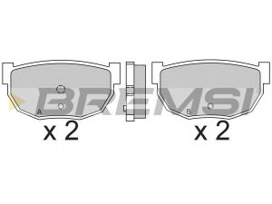BREMSI BP2304 stabdžių trinkelių rinkinys, diskinis stabdys 
 Techninės priežiūros dalys -> Papildomas remontas
41061P9125, 4406001P90, 4406001P91