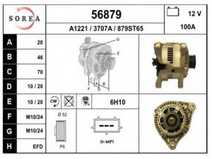 EAI 56879 kintamosios srovės generatorius 
 Elektros įranga -> Kint. sr. generatorius/dalys -> Kintamosios srovės generatorius