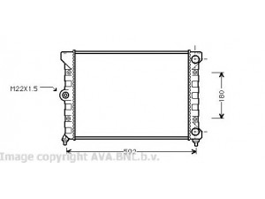 AVA QUALITY COOLING VW2099 radiatorius, variklio aušinimas 
 Aušinimo sistema -> Radiatorius/alyvos aušintuvas -> Radiatorius/dalys
1H0121253R, 1H0121253S